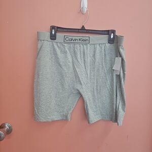 NWT Calvin Klein Men's Size XL Gray Boxer Shorts Underwear Sleepwear